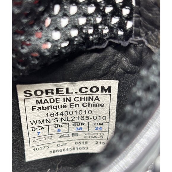 Sorel Womens Boots 7 Major Lace Mesh Black Ankle Patent Leather‎ - Picture 6 of 8